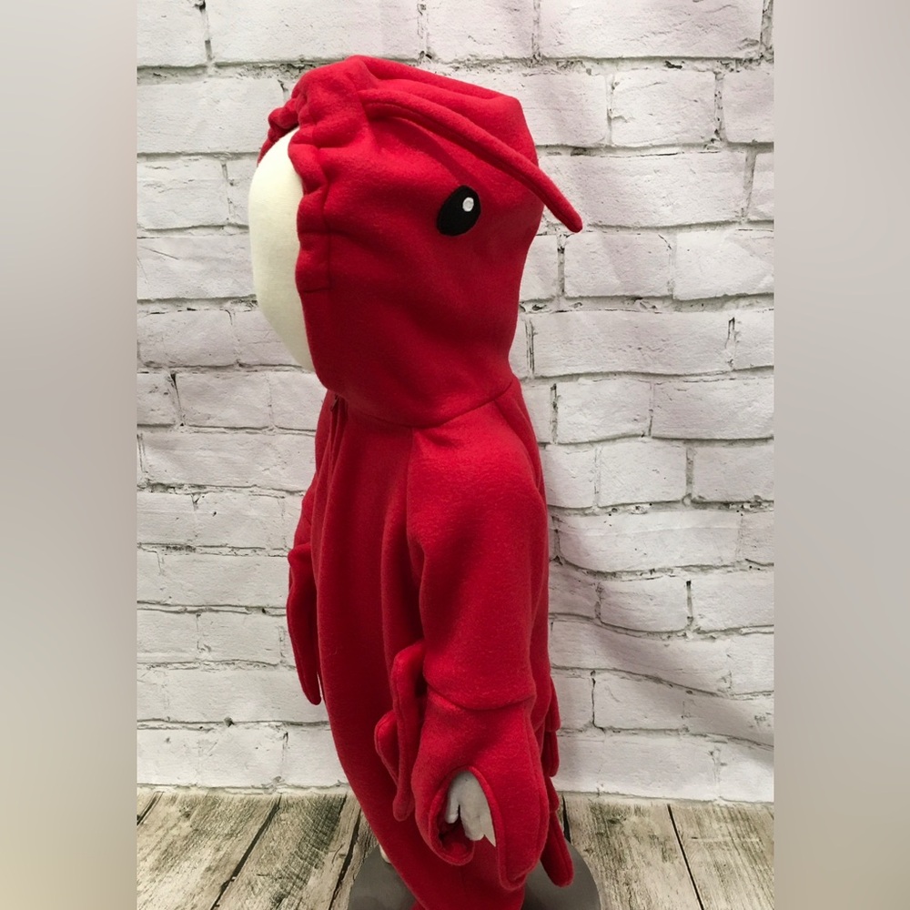Lobster zip up Hoodie Halloween Costume for Kids size 12